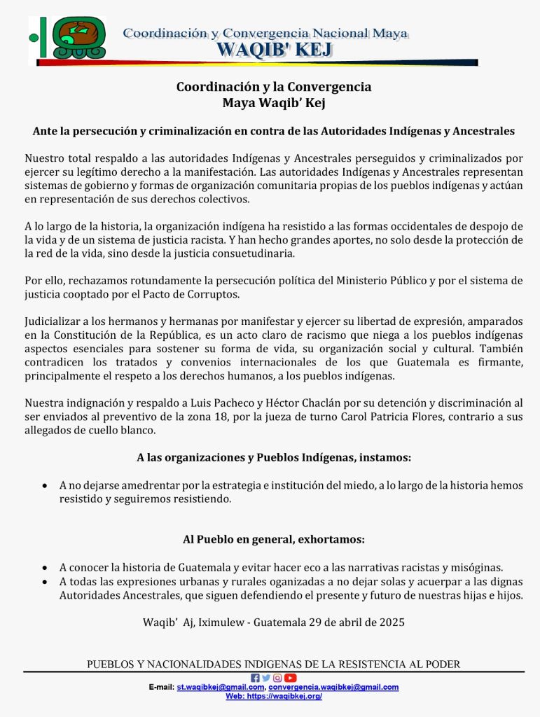comunicado 30 abril